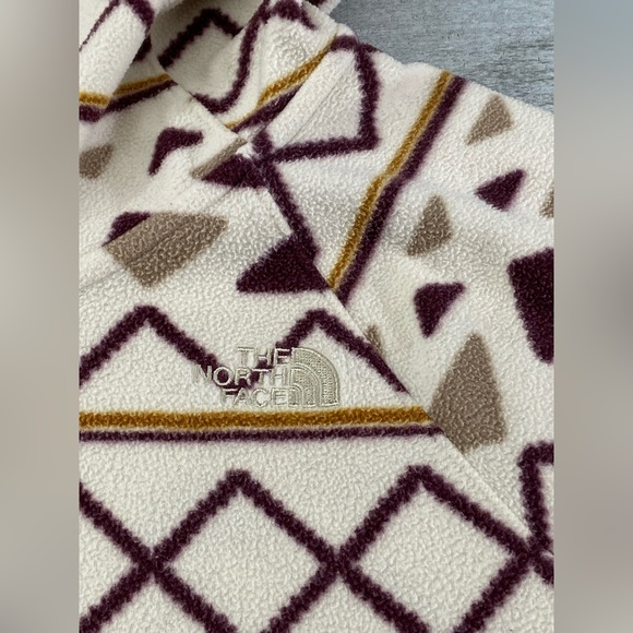 The North Face Fleece Hoodie Womens Small Aztec Cowl Neck Pullover Southwest - Picture 11 of 16